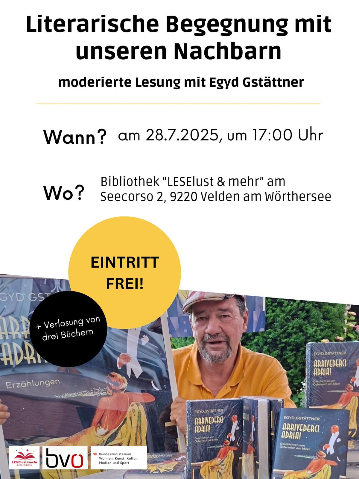 Literarische Begegnung mit unseren Nachbarn - Egyd Gstättner IMG 20250720 WA0008