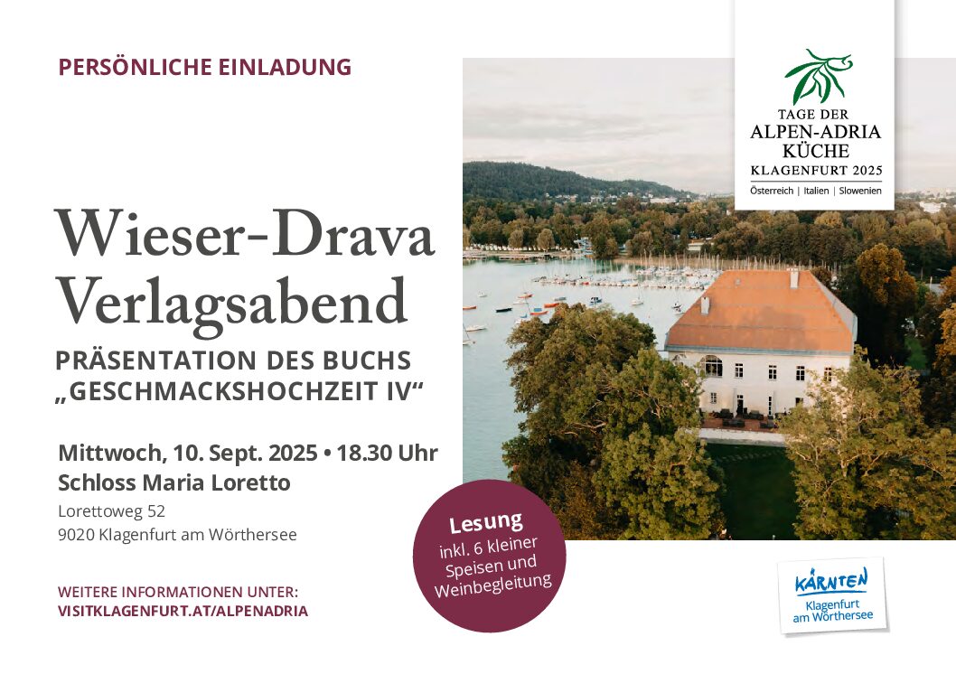 Wieser/Drava Verlagsabend - Präsentation des Buchs "Geschmackshochzeit IV" 3eda221f 1bcf 48d3 a706 cf42f02bc1ad pdf